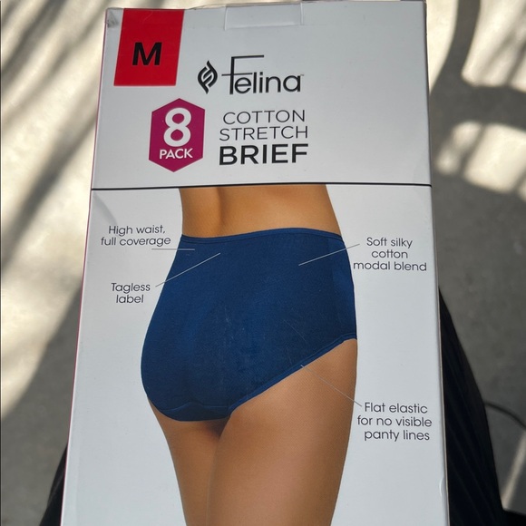 Felina Cotton Stretch Briefs in Assorted Colors 8-pack NWT - Picture 6 of 7